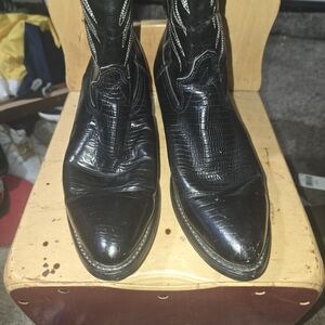 Classic Black Western Cowboy Boots